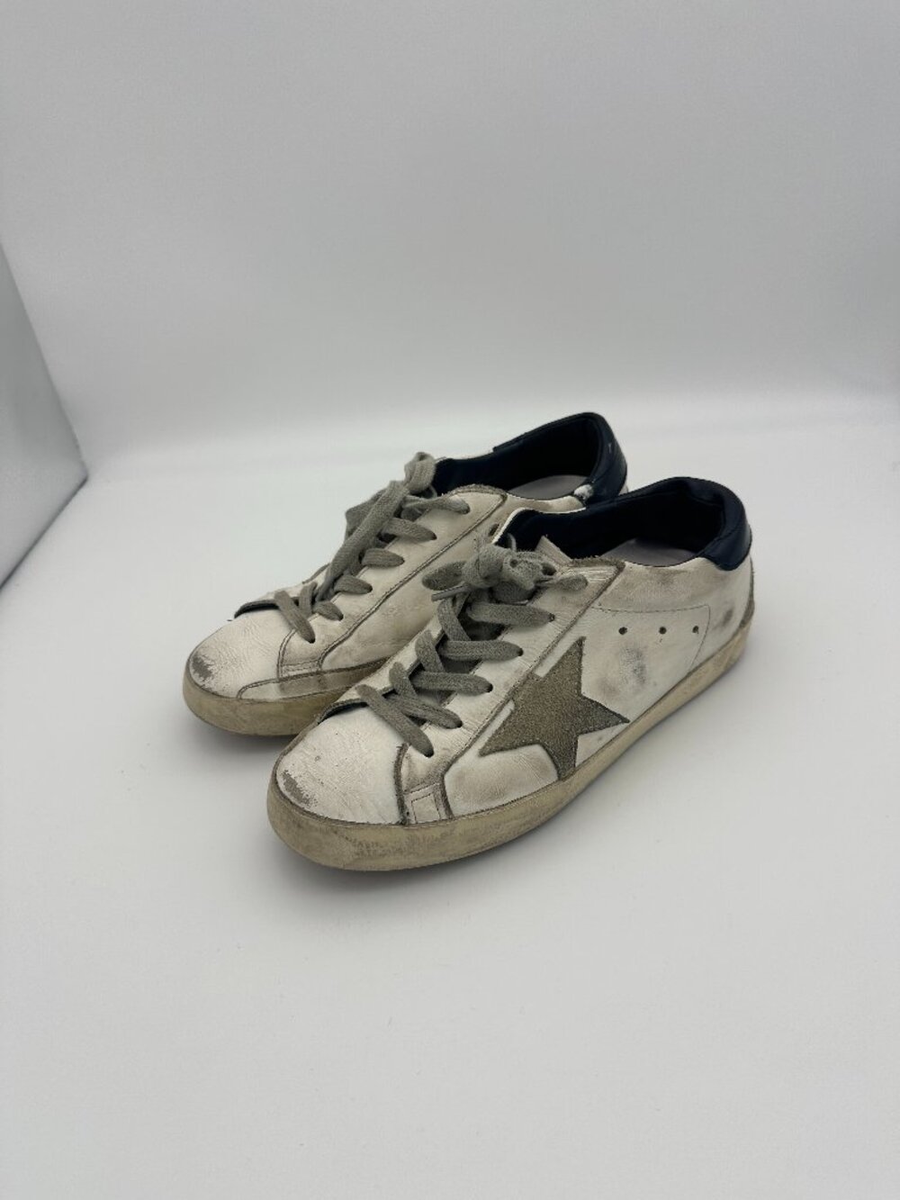 Golden Goose Super-Star Womens US 6 EU 36 White Gray
